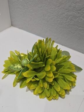Green Floral Hair piece